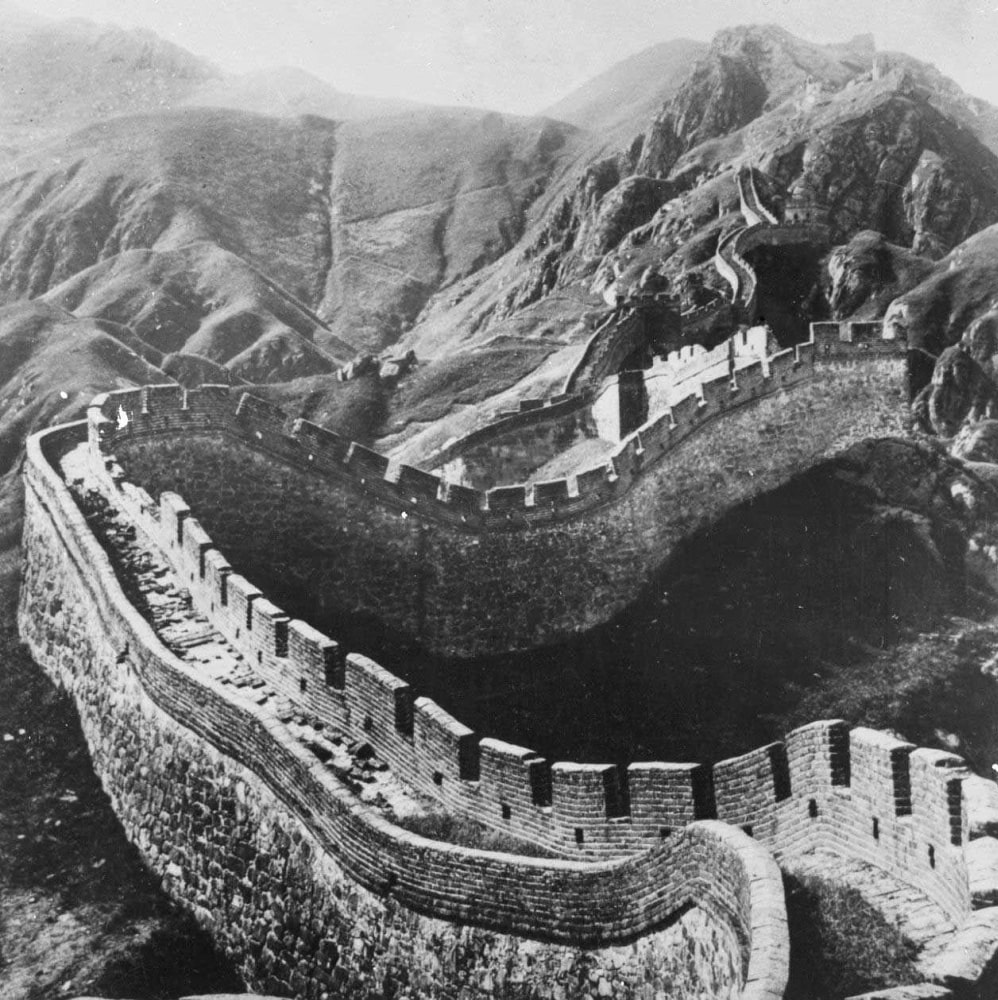 Самый известный участок Великой китайской стены в начале 20 века