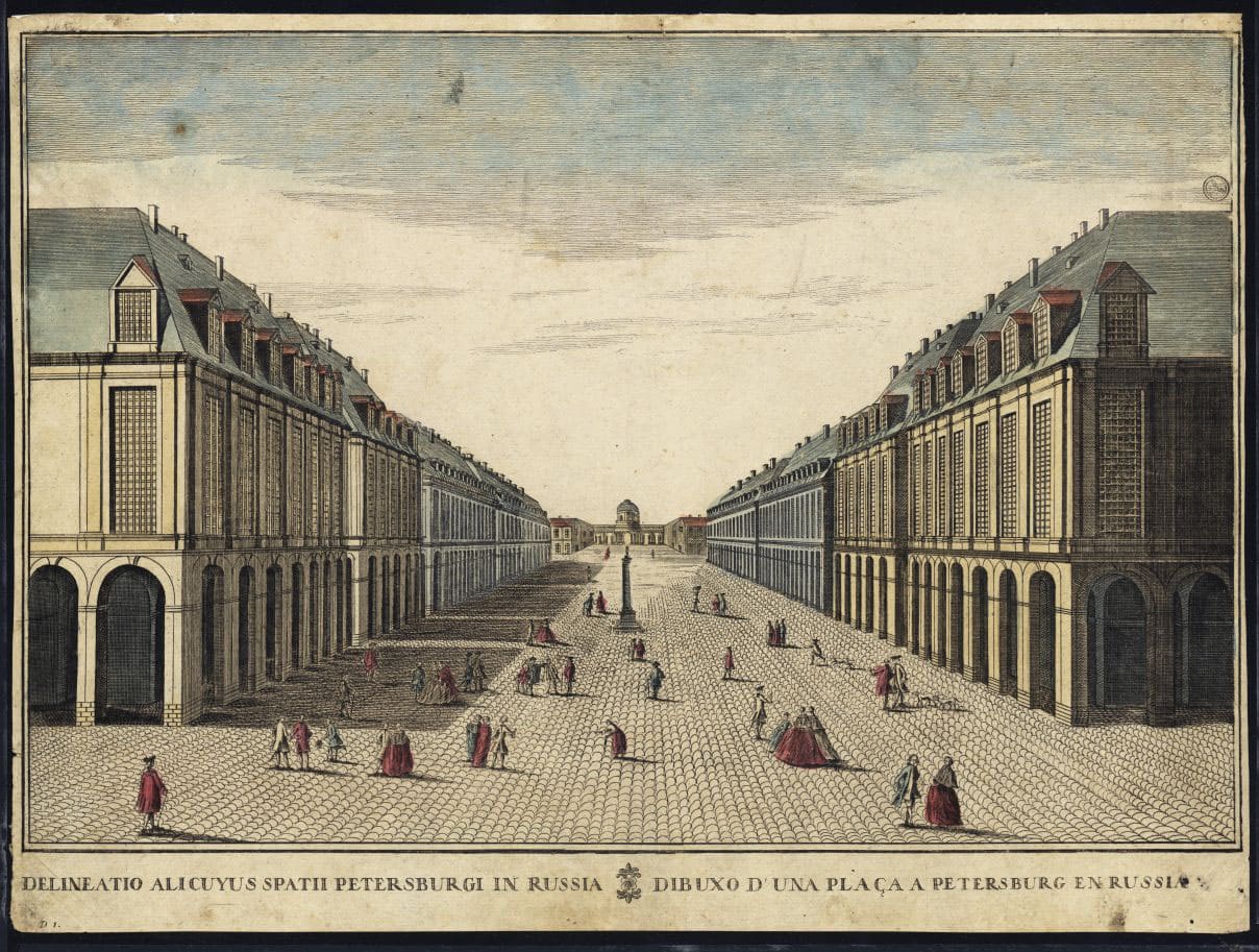 Петербург на португальской гравюре начала XVIII века