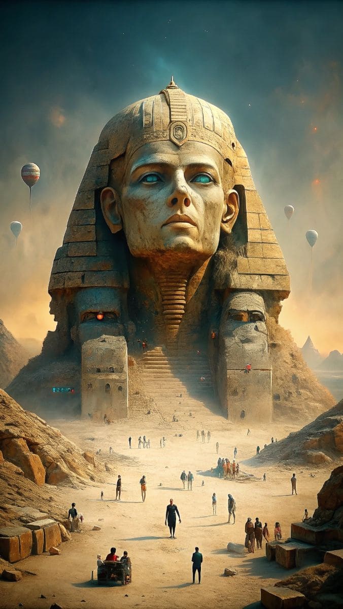 Кого пытались изобразить в виде Великого сфинкса