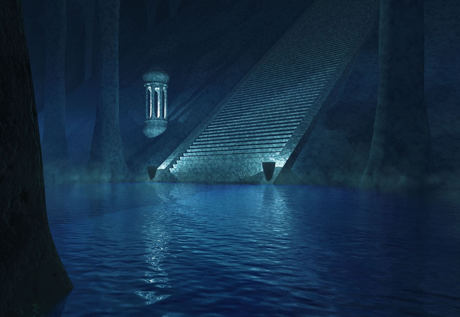 Храмы в подземных озерах