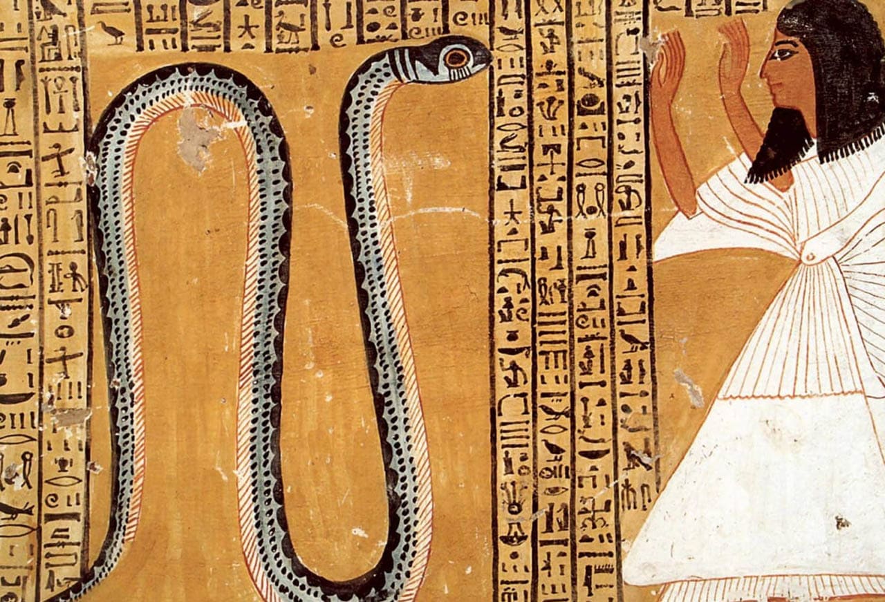 Царица змей иногда встречается в храмовых изображениях