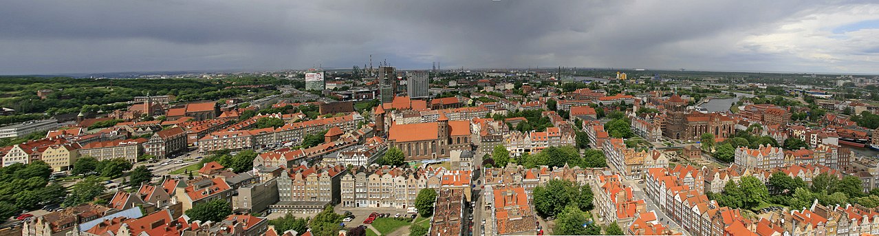Панорама ГданьскаСтарого города