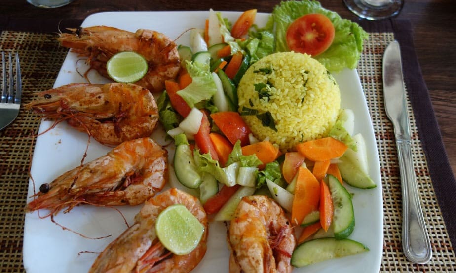 Морепродукты на ужин в отеле