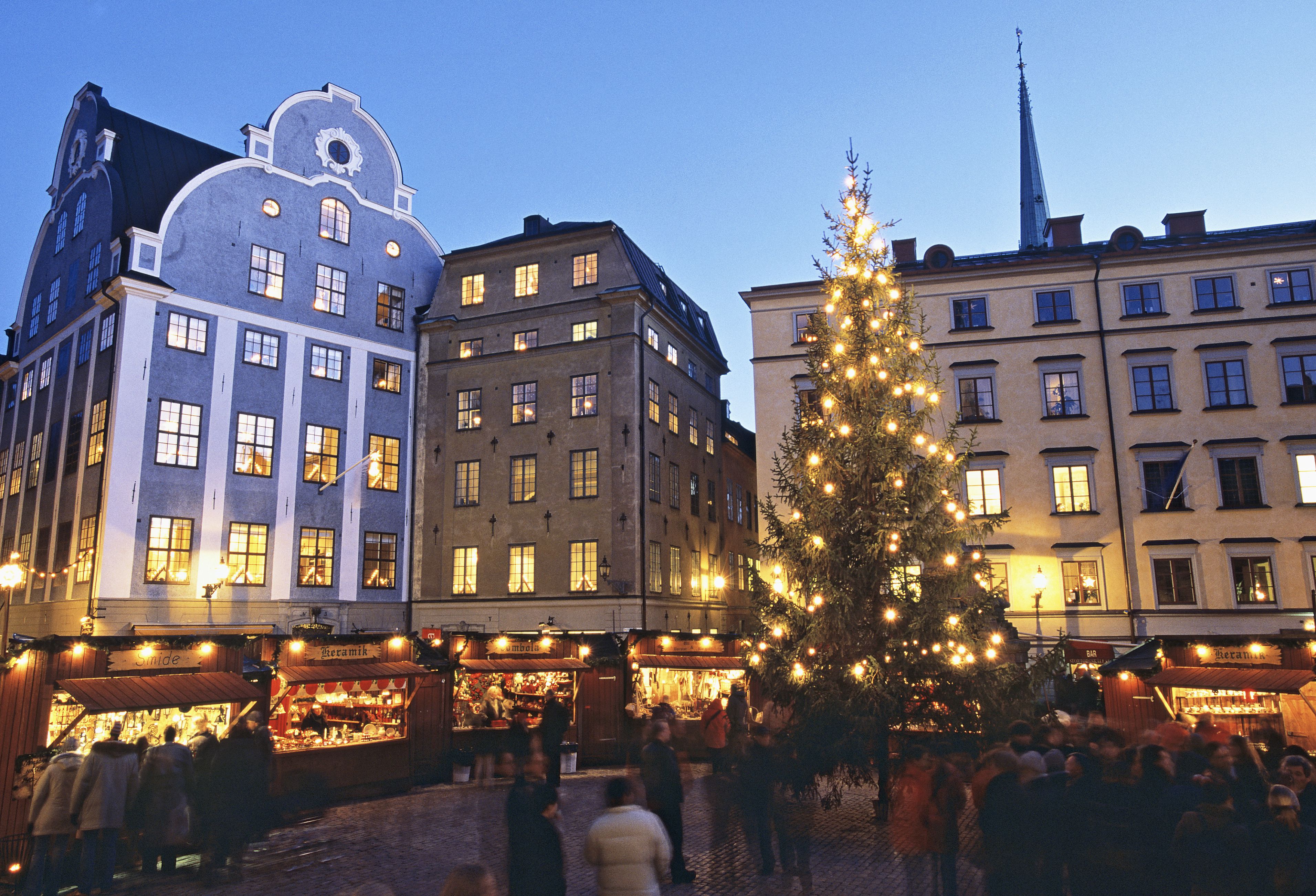Рождественская торговля в Стокгольме