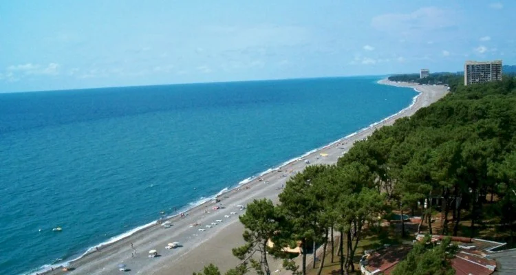 В Кобулети на море на автобусе